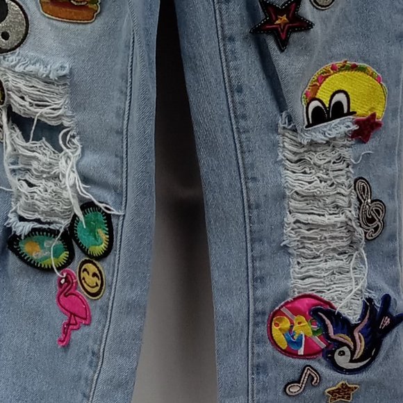 Curtain Call Costumes Novelty Patch Overalls Size CME (Child Medium) - Picture 6 of 14